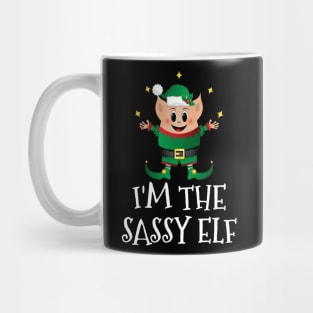 Cute Funny Christmas Elf Costume Im The Sassy Elf Mug